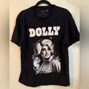Dolly Parton T-Shirt Size L Black Official Country Music Nashville Tennessee